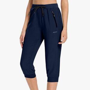 Hiking Capris Cargo Pants Joggers Lightweight Quick Dry Water Resistant NAVY XXL